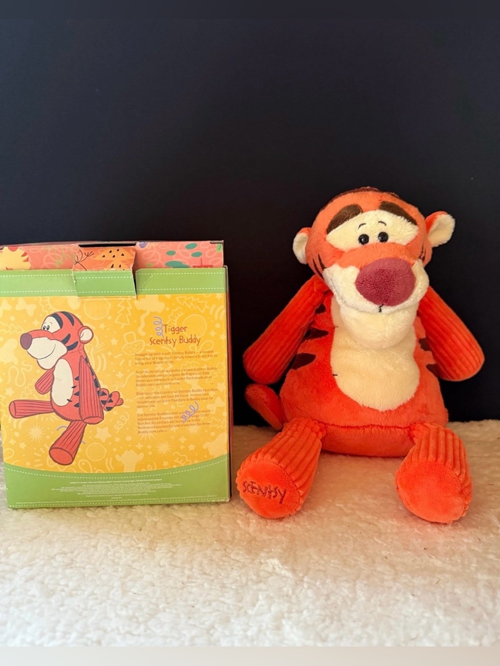 Scentsy Tigger Buddy Plush - Orange & Cream